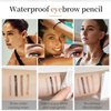 2024 Upgrade Magic Eyebrow Pen, Contouring Pen Fine Stroke 3D Waterproof Microblading Eyebrow Pencil with 4-Fork-Tip Create Natural Hair-Like Brows Stay on All Day (01# Light Coffee)