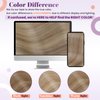 LaaVoo Clip in Hair Extensions Blonde Clip in Extensions Real Human Hair Blonde Highlights Human Hair Extensions Clip ins Dark Ash Blonde Highlighted Silky Straight 20 Inch 5pcs 80g