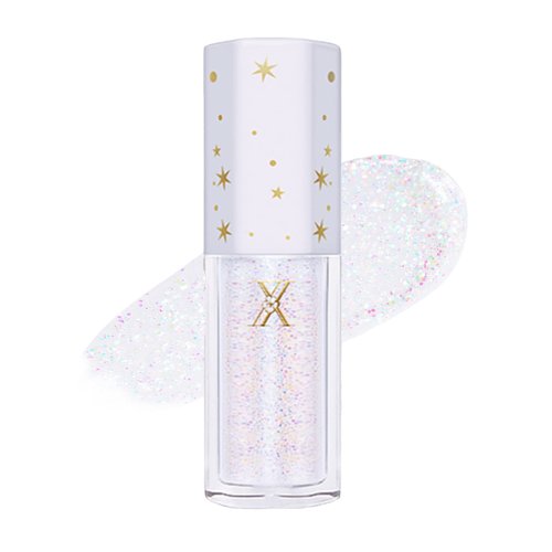 YMH BEAUTE Liquid Glitter Eyeshadow, Pigmented, Long Lasting, Quick Drying, Easy to Apply, Loose Glitter Glue for Eye Crystals Makeup（4.2g 01 Biger Update