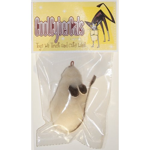 CoolCyberCats Big Wool Mouse Refill/Attachment Cat Toy - Fits Wildcat and Popular Bird and Mouse Type Wands/Poles