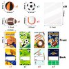 Yopyame 28 Pack Valentine's Day Sports Gift Cards with Erasers for Kids Funny Valentines Greeting Cards Mini Football Soccer Basketball Pencil Eraser School Classroom Prizes Exchange Gift Party Favors
