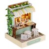TuKIIE DIY Miniature Dollhouse Kit with Furniture, 1:24 Scale Creative Room Mini Wooden Christmas Doll House Plus Dust Proof for Kids Teens Adults(Dessert Time)