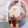 RANDGRITH Cute Seagull Plush Pillow - Funny Fat Seagull Stuffed Animal, Kawaii Cartoon Design for Kids, Boys, and Girls - Perfect Sleeping Pillow Toy (Duck)