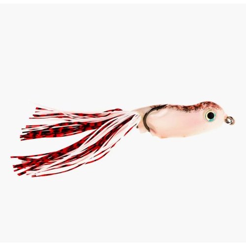 Scum Frog Pro Series Topwater Bass Fishing Hollow Body Frog Lure with Weedless Hooks, Red Pearl, One Size