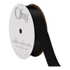 Berwick Offray 7/8" Wide Double Face Satin Ribbon, Black, 20 Yards