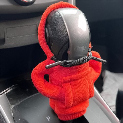 BESULEN Car Shift Gear Cover, Fashionable Sweater Hoodie Shift Knob Cover, Automotive Gear Shift Knob Protector