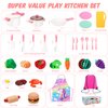 Kids Play Kitchen Accessories Set, Pretend Play Cooking Toys Set, Kitchen Toys Playset for Toddlers, Toy Pots and Pans for Kids Kitchen with Fake Play Food Cookware Utensils Dishes, Girls Boys Gift
