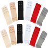 DAGUANZHI 12 Pieces Bra Extenders 2 Hooks 3 Rows Elastic Bra Band Hook Strap Soft Bra Lingerie Extension Bra Accessories Women's Stretchy Bra Strap Extension for Women Lady
