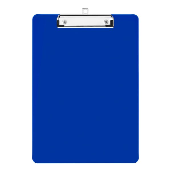 Deli Plastic Clipboard, Clipboards with Low Profile Clip, Standard A4 Letter Size Clipboard for Office, Nurses, Students, and Women, Size 12.4 ×9 Inch, Blue