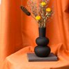 Tenforie Flower Vase Ceramic Vases for Decor, Flower Vase for Home Decor Living Room, Home, Office, Centerpiece,Table and Wedding Black