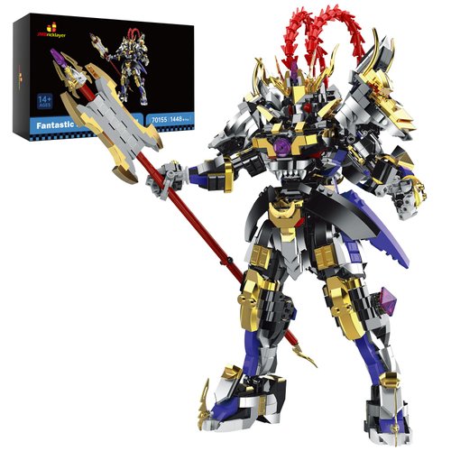 JMBricklayer Mech Sets Building Blocks Toy 70155, Mechs Robot Building Sets for Adults, Hero Warrior Mecha Model Kit for Boys 8-14 Girls, Cool Mech with Weapons for Display Decor Gifts Ideas(1448 PCS)