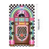 Jukebox Cutout Banner 50's Rock and Roll Banner Backdrop Birthday Party Decoration Baby Shower Birthday Party Supplies