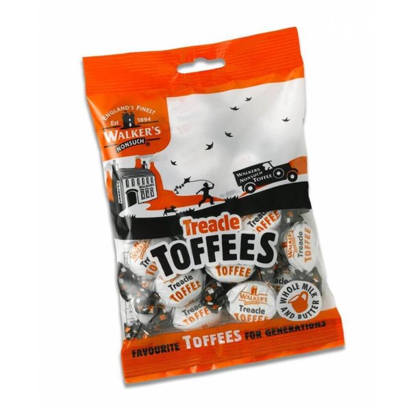 Walkers' Nonsuch Treacle Toffee | with Condensed Milk & Black Treacle | Imported from the UK | Traditional British Candy for Any Occasion | English Sweets Bars | 5.29 Oz (150g)