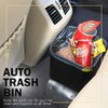 HAUSSIMPLE Car Garbage Can Premium Car Trash Bin with Stability Flap and Magic Strips Secure Waterproof Interior Organizer Accessories Leakproof Container for Cars 20 Pcs Trash Bags - Black