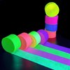 880feet Blacklight Party Streamer Decorations 8 Rolls Glow Crepe Paper UV Reactive Fluorescent Neon Paper Streamers Glow Party Supplies and Decorations for Wedding, Birthday, Neon Party, Fiesta Party