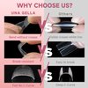 UNA GELLA Medium Square Gel Nail Tips Half Matte 312pcs Medium Square Gel x Nails Full Cover False Acrylic Nails Tips for Press On Nails DIY Art Salon Nail Extensions, 12 Sizes