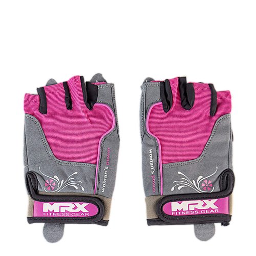 MRX BOXING & FITNESS Weight Lifting/Exercise Grip Gloves for Women, Great for Workouts, Weight Training and More, Pink Medium