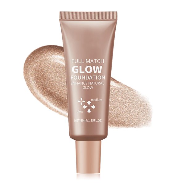 ZHISHUDL Natural Glow Illuminator Glotion Liquid Highlighter for Face & Body Glow Moisturizing Makeup Highlighter Lightweight Long Lasting Glow Lotion - 03 Medium