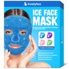 Ice Face Mask, Ice Mask for Face, Face Ice Pack Reduce Face Puff, Dark Circles, Gel Beads Hot Heat Cold Compress Pack, Face SPA for Women Sleeping, Pressure, Headaches, Face Skin Care (Blue)