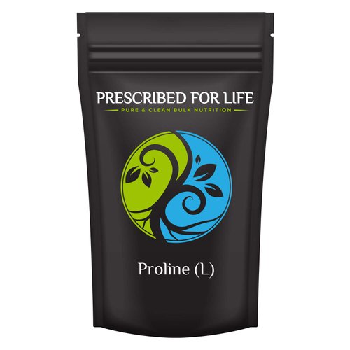 Prescribed For Life L Proline Powder | Pure USP Granular Amino Acid (1kg / 2.2lb)