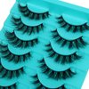 Emotao False Eyelashes Natural Cat Eye Lashes Lightweight 10 Pairs C Curl Wispy Eyelashes Curly 3D Faux Mink Eyelashes Pack (Cat Eye D03)