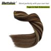 Real Hair Extensions Tape in Chocolate Brown to Caramel Blonde Highlights Human Hair Extensions20 Pieces 22 Inch 60 gram Skin Weft Hair Extensions Seamless Silk Remy Hair Tape on Extensions