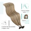 YoungSee Utip Hair Extensions Human Hair Balayage Light Brown Ombre Platinum Blonde U Tip Keratin Hair Extensions to Get Natural Looking Utips Extensions Real Human Hair Silky Straight 16In 1G/S 50G