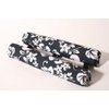 Vitamin Blue 18" Roof Rack Pads Black Floral - Non Logo (Made in U.S.A.) Regular Pads