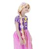 PATURPINT Super Long Princess Rapunzel Wig with Flowers-29 Inch Girls Blonde Braid Synthetic Wigs for Costume Cosplay Fairytale Ball Halloween Christmas Birthday Party