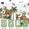 Haimimall Jungle Safari Tablecloths, 3Pcs Wild Animal Birthday Table Covers, Safari Baby Shower Table Cloths Zoo Theme Birthday Party Supplies for Boys Kids 108 * 54in