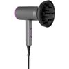 Hair Dryer, 1800 Watts Professional Ionic Hair Dryer with Diffuser and Nozzles, Powerful Blow Dryer for Fast Drying,Compact & Lightweight Travel Portable Hair Dryer for Women (Gray)