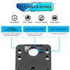 Wsays UTV Universal License Plate Bracket for Golf Cart ATV RV Truck Snowmobile Trailer Boat SxS Compatible with Polaris RZR Ranger General Can Am Maverick x3 Kawasaki
