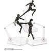 Yocoolfun 3 Pcs Action Figure Stand,Assembly Display Holder Base Doll Model Support Stand Compatible with HG RG SD SHF Gundam 1/144 Toy Clear