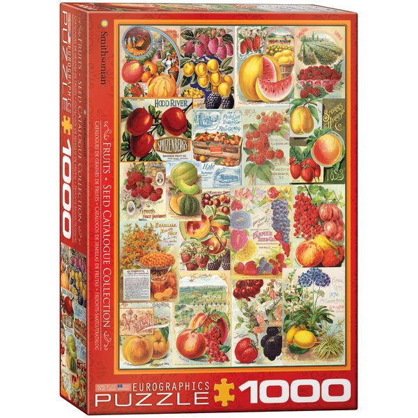 EuroGraphics Fruits Smithsonian Seed Catalogues (1000 Piece) Puzzle (6000-0818)