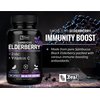 Zeal Naturals Max Strength Elderberry Capsules + Zinc + Vitamin C | 500mg for Immune System Support with Black Sambucus Elderberry | 100 Count | 3-in-1 Immune Support for Adults