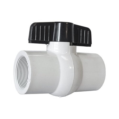 American Valve P200 1 1/2" PVC Ball Valve IPS Schedule 40, 1-1/2-Inch,White