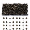 wugongshan 250 Pcs Upholstery Tacks, Decorative Furniture Tacks, Round Head Bronze Nails Tacks Pins, Antique Thumb Tacks Push Pins for DIY Project, Furniture, Sofa, Chair, Bed- 11x17 mm