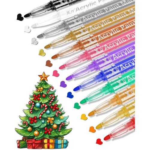 Christmas Arts and Crafts for Kids Ages 4-8 Easter Egg Decorating kit Acrylic Paint Markers Pens Ornaments Supplies for Girls Ages 8-12 Adults Boys Gifts for 3 4 5 7 6 8 9 10 Year Old Party Favors