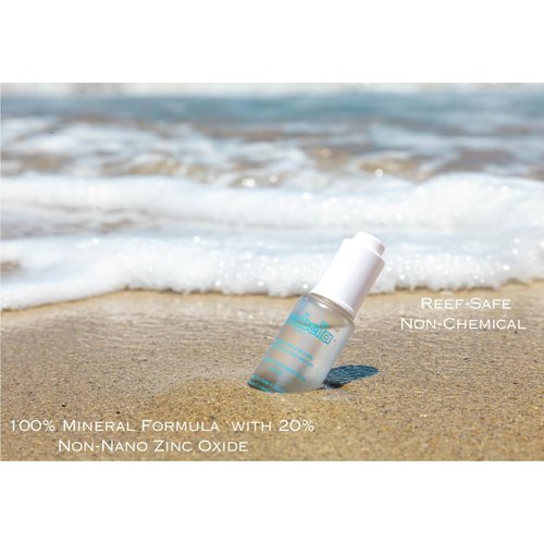 Natural Mineral & Invisible Moisturizing Sunscreen Serum with SPF 50 Lightweight Non-Greasy Zero Skin Burden Sunblock with Hyaluronic Acid Niacinamide Vitamin C Vitamin E & Non-Nano Zinc-Oxide