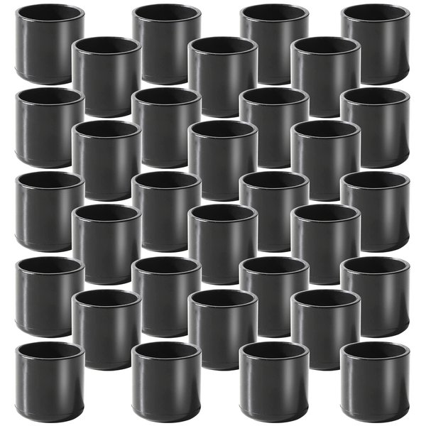 HNYYZL 7/8 Inch Chair Leg Tips Rubber 32Pcs, Folding Chair Feet Replacement Table Chair Leg Caps Anti-Slip, 32Pcs, Black