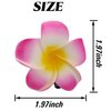 ROYHOO 40PCS Frangipani Artificial Foam Hair Clips for Bridal, Wedding, Luau, Beach, Tropical Party Decorations