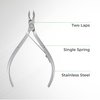 NGHIA Cuticle Nipper - D-04 JAW 14 | Stainless Steel | Durable and Sharp | Ergonomic Design | Grey Plated | Ideal for Salons and Home Use