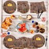 Oigco Western Cowboy Party Plates and Napkins Set Coowboy Party Decorations Supplies Wild West Theme Party Set Includes Plate Napkins Forks, Serves 24 Guests