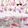 20pcs Birthday Party Decorations Singer Theme Party Supplies Hanging Swirls for Girls Birthday Decorations