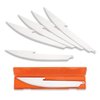 OUTDOOR EDGE 3.5" RazorSafe Replacement 5.0" Boning/Fillet Knife Blades - 6 Pieces plus Blade Storage Box