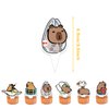 Capybara Birthday Decorations - Capybara Party Supplies, Capybara Theme Party Decorations Includes Capybara Birthday Banner Cake Topper, Cupcake Toppers, Balloons for Boys and Girls Party Decor