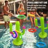 3 Pack Inflatable Cactus Ring Toss Game Sets,Cactus Pool Game Toys Target Toss Floating Swimming Summer Game Toys for Mexican Fiesta Party Accessories Hawaiian Pool Beach Party Decoration Supplies