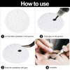 200 Pieces Disposable Plastic Glue Pad Transparent Flower Shape Glue Pallet Pad Lash Glue Holder Tray Tools Pigment Holder Base for Eyelash Extension