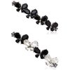 1PC French Butterfly Hair Barrettes and 2PCS Rhinestone Butterfly Hair Clips Bobby Pins Hairpins Accessory for Women (A #)