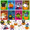 Halloween Stickers for Kids 72pcs DIY Craft Stickers for Halloween Activities Gifts Make a Face Stickers Party Game Halloween Stickers Bulk and Party Favors Supplies for Children